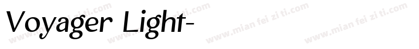 Voyager Light字体转换